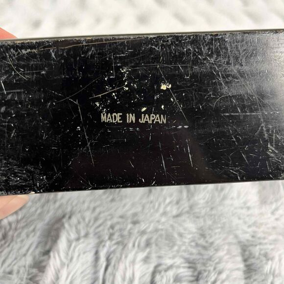 Vintage Bookends Japan Black Lacquer Pagoda Landscape Hand Painted Asian Decor - Picture 2 of 8